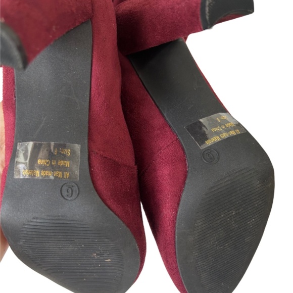 Thigh-High Velvet Women’s Heel Boots – Chic & Sexy - Picture 2 of 2